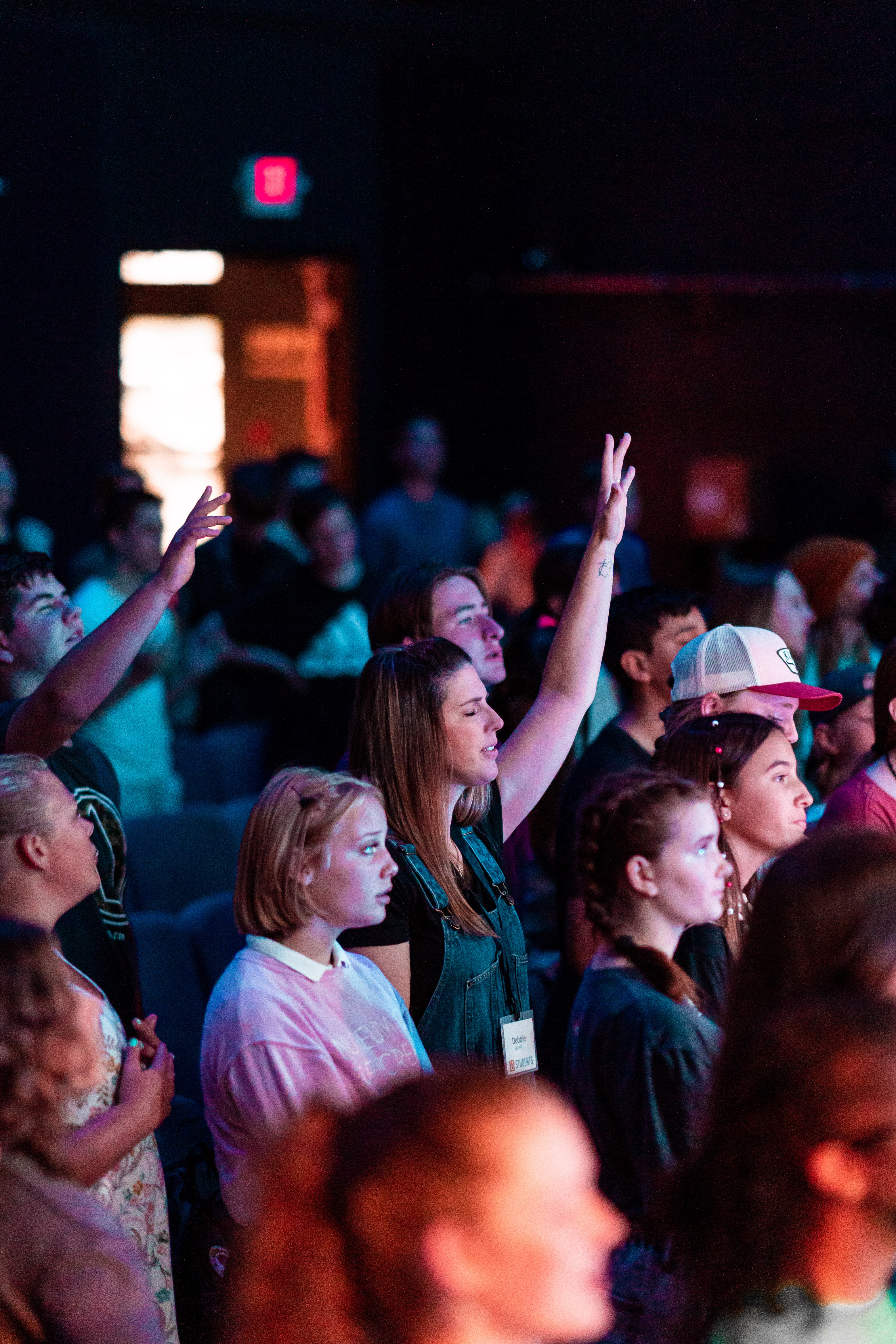 People Worshiping at the Church